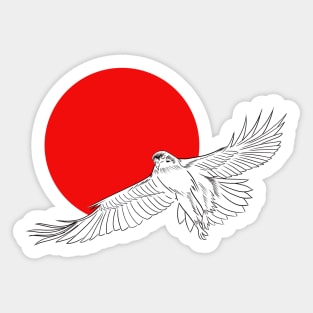 Red Hawk Sticker